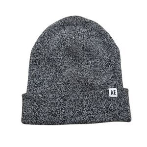 American Eagle Outfitters Men's One Size Gray Knit Cuffed Winter Cozy Beanie Hat